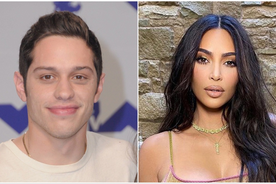 On Wednesday, sources alleged that Kim Kardashian (r) could be falling for Pete Davidson (l) after the two began sparking romance rumors.
