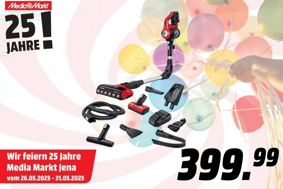 Bosch-Stielsauger
für 399,99 Euro.