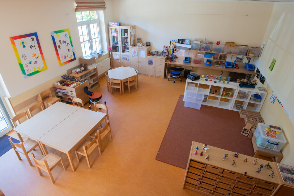 Blick in einen leeren Kindergarten.