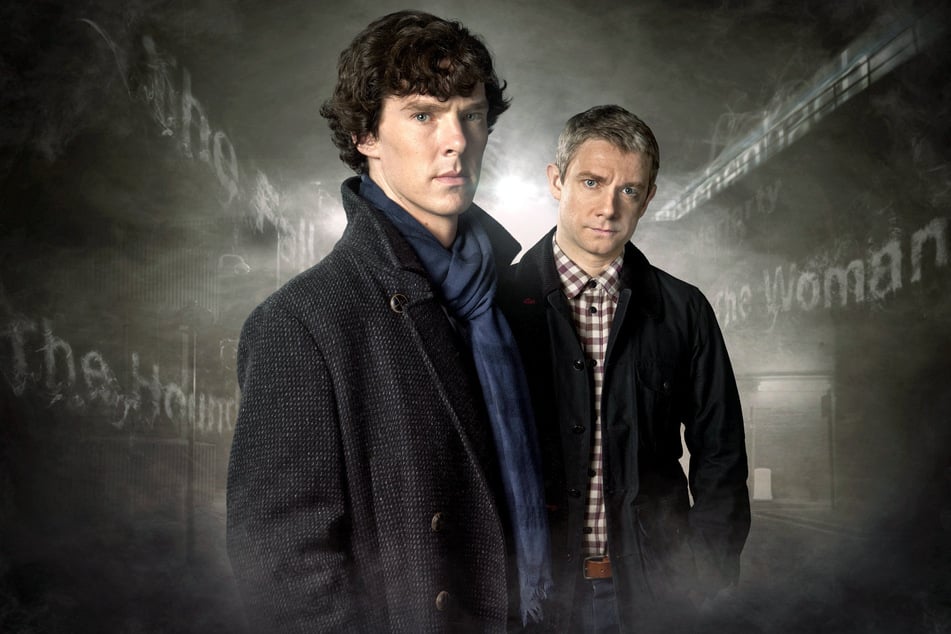Sherlock Holmes (Benedict Cumberbatch, 49) und Dr. Watson (Martin Freeman, 54).