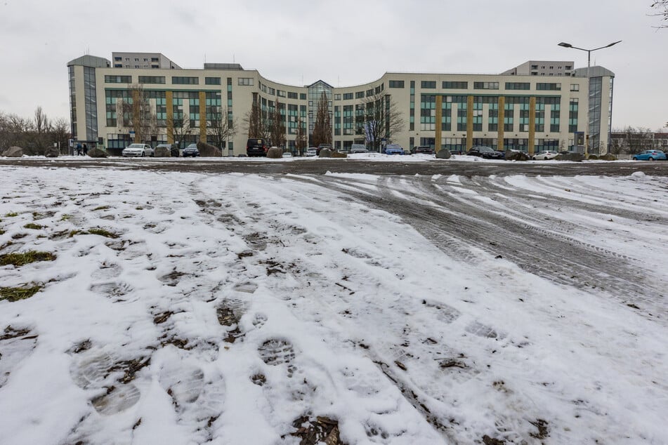 Zentraler geht es fast nicht: Das Quartier in Planung liegt neben der Cockerwiese und gegenüber diesem Bürokomplex in der Altstadt.