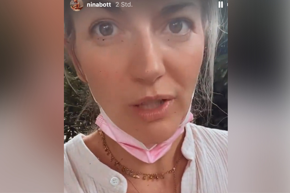 Nina Bott (43) erzählt von ihrem furchtbaren Morgen auf Instagram.