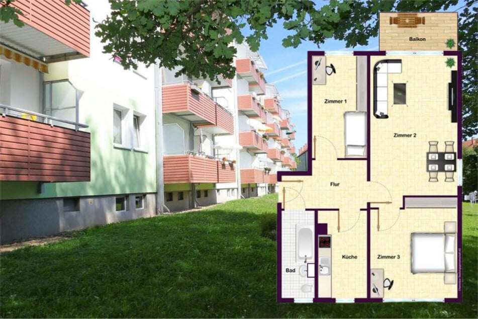 Chemnitzer Genossenschaft vermietet gerade diese schönen Wohnungen
