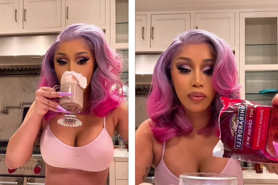 Cardi B's favorite hot chocolate mix is Ghirardelli's.