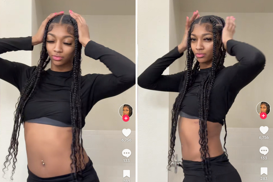 Angel Reese stunts on TikTok with another fab new hairstyle