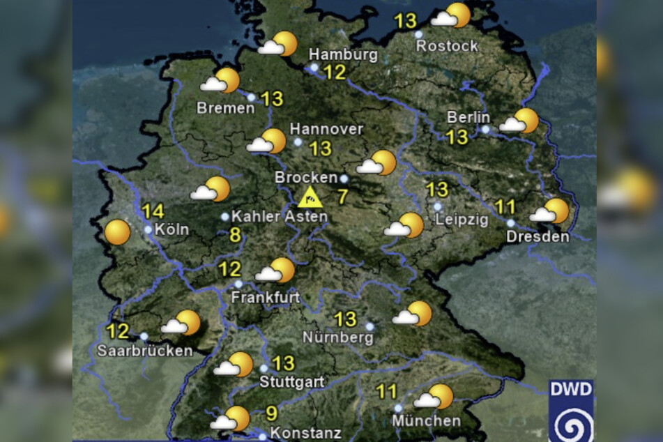 Besonders am Sonntag wird es sonnig, wie der DWD voraussagt.