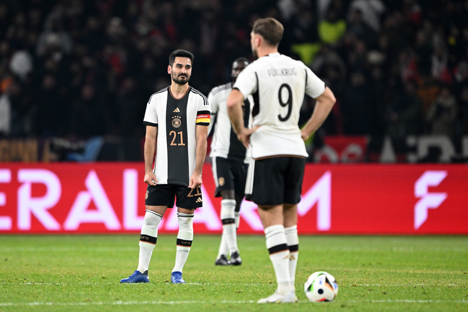 Hängende Köpfe bei den deutschen Nationalspielern: Es setzte die erste Niederlage unter Julian Nagelsmann.