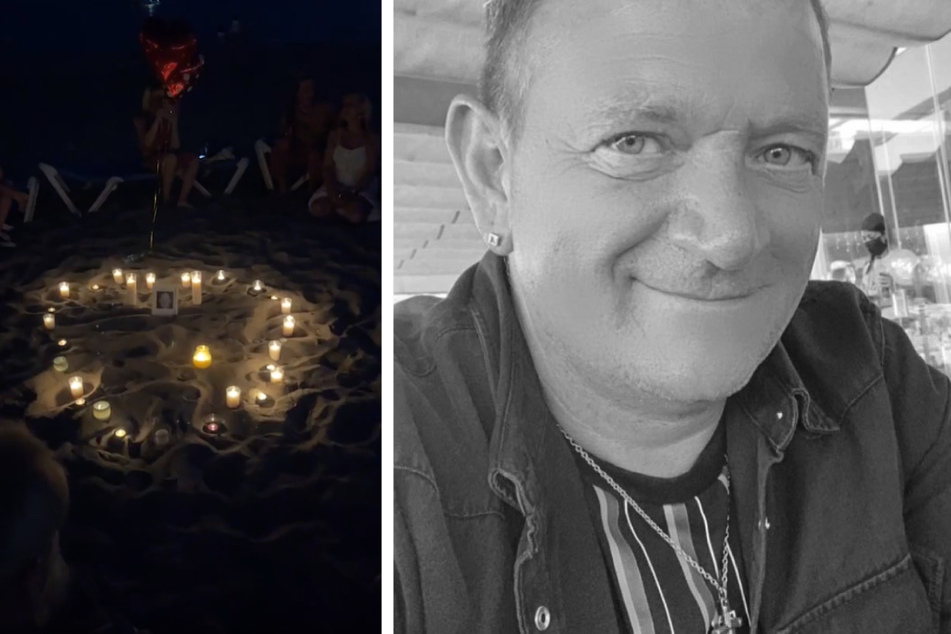Im Kerzenschein nahmen seine Liebsten Abschied von Ballermann-Sänger Alex Zapata (✝︎52).