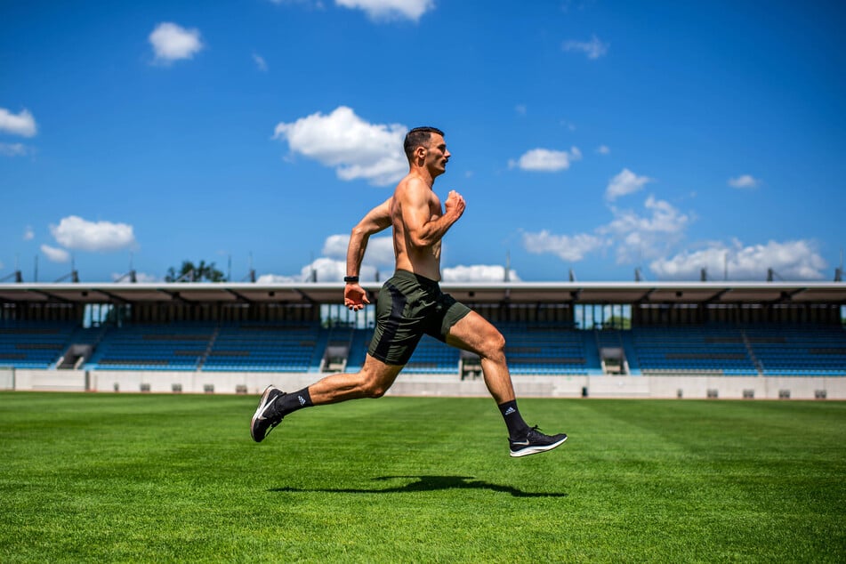 Sprints und Intervalle stehen bei Axel Jungk (35) derzeit auf dem Programm.