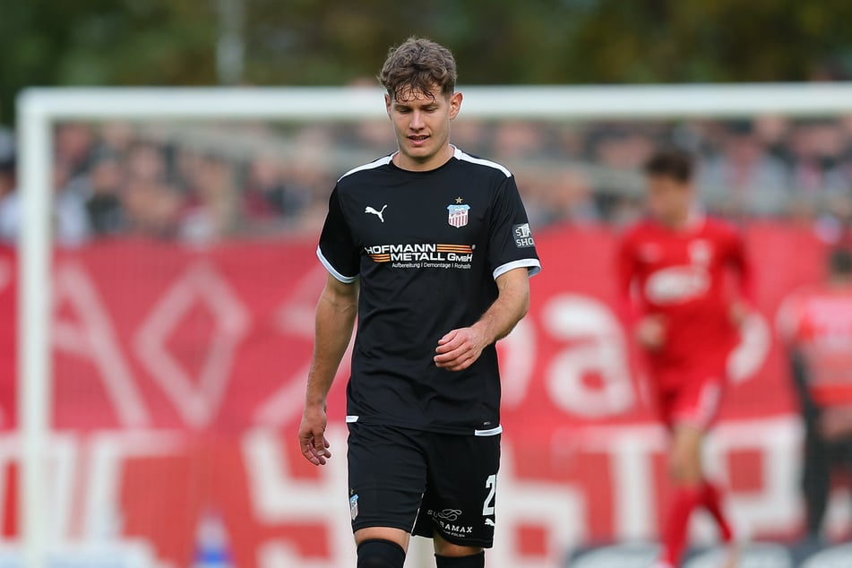 Verkürzte per Strafstoß, verlor am Ende mit seiner Mannschaft aber dennoch gegen den Greifswalder FC: FSV-Spieler Jahn Herrmann.
