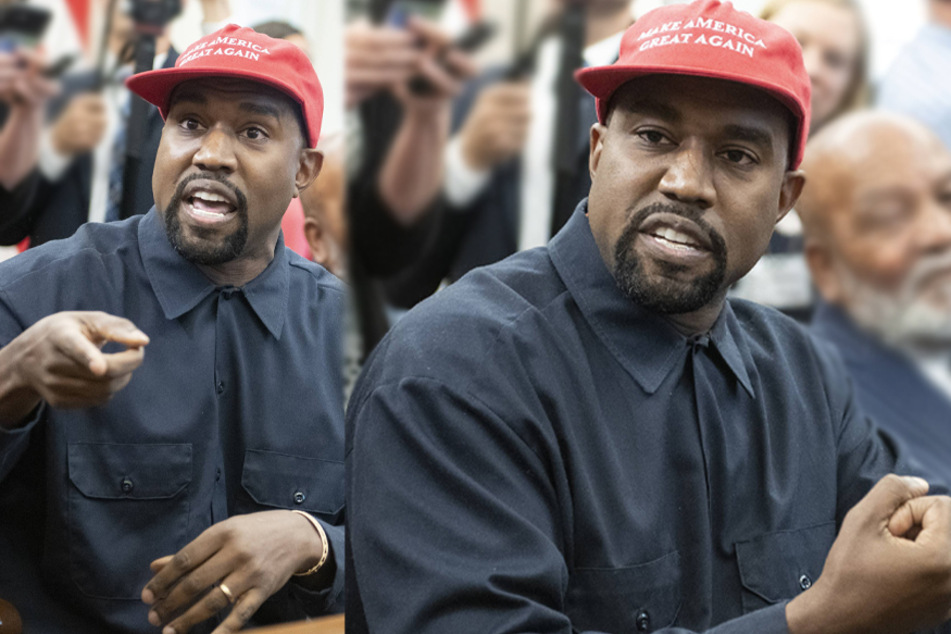 Ye west rocked a "Make America Great Again" hat during a performance on Saturday NIght Live, and later while meeting with former president Donald Trump.