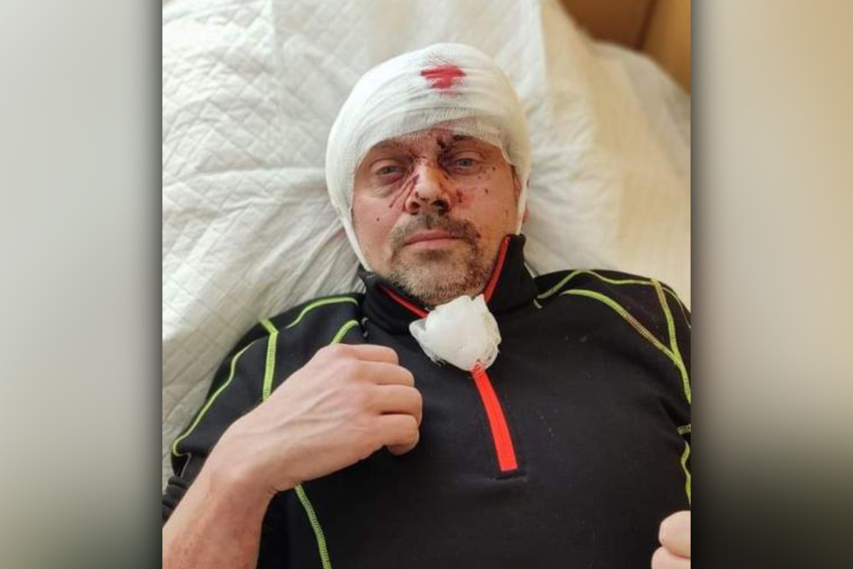 Steve Meiling (42) fuhr von Borna nach Kiew, um seine Frau Anna (33) und deren Sohn abzuholen. Auf dem Weg dahin wurde er angeschossen.