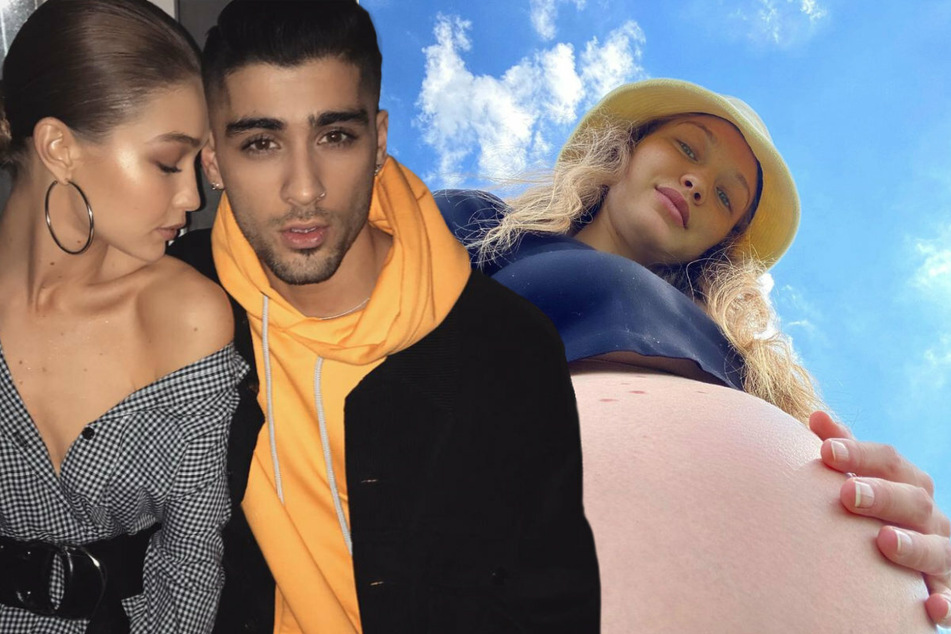 Mit ihrem Freund Zayn Malik (28) hat Gigi Hadid (l) ihr erstes Kind bekommen. Im Netz zeigte sie sich gerne schwanger.