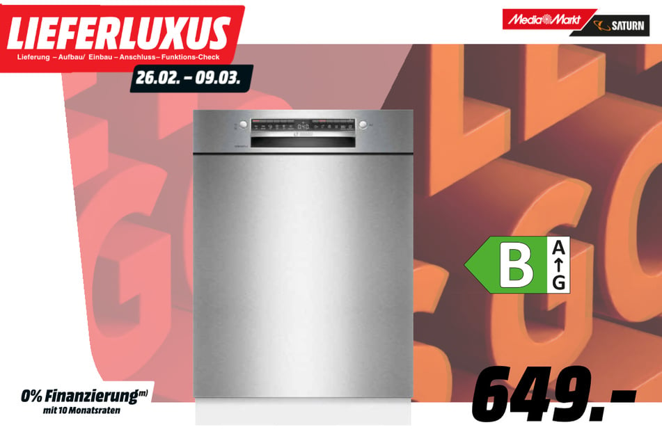 Bosch-Geschirrpüler für 649 Euro.