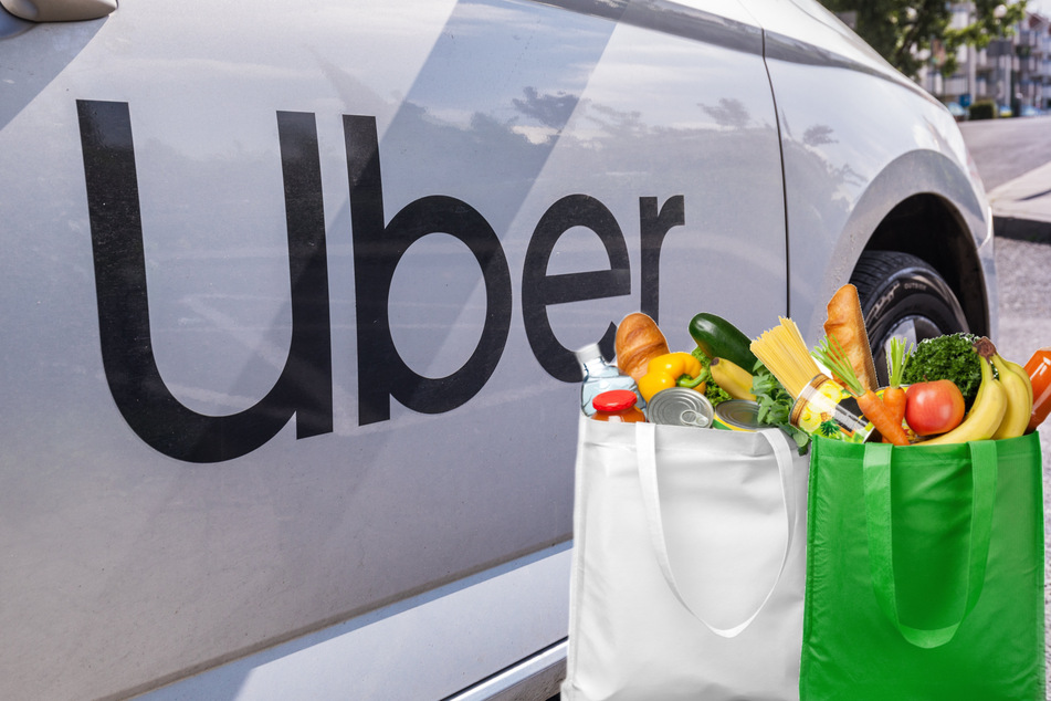 Uber has announced expanded grocery delivery service across the country (stock image).