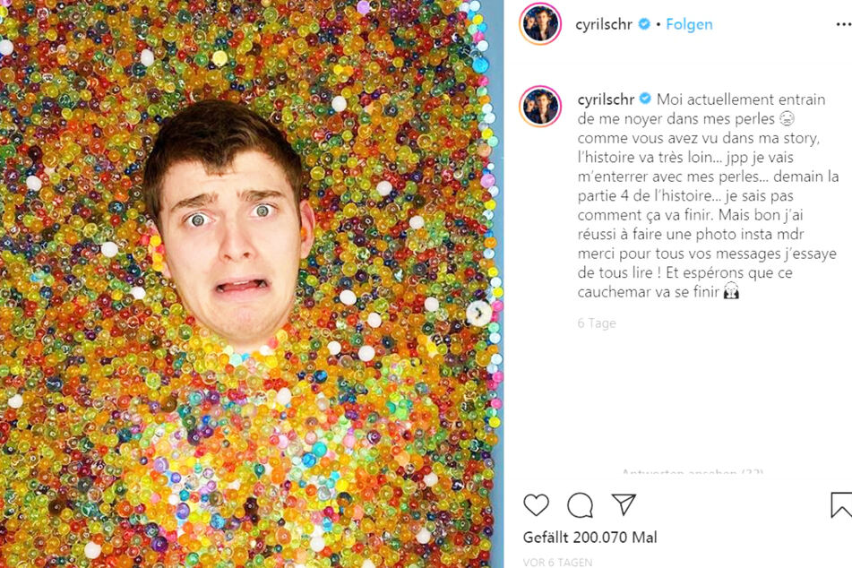 Cyril Schreiner konnte in Badekugeln baden.