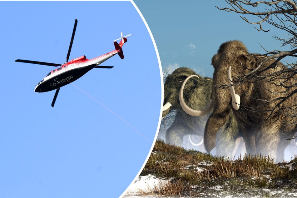 Wissenschaftliche Mission über Brandenburg und Sachsen: Hubschrauber nimmt Eiszeit in den Blick