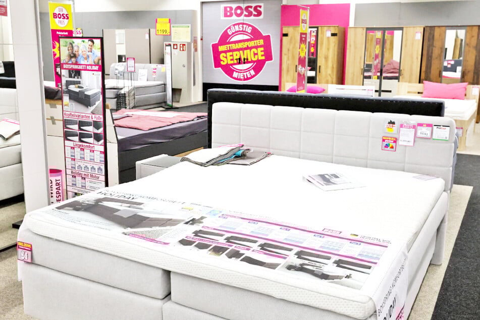 Betten wie diese bekommt Ihr am Sonntag (3.5.) bei Möbel Boss Wolfsburg viel günstiger.