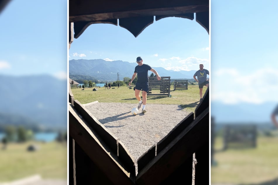 Sportdirektor Jens Baxmann (41) zeigte Herz und legte den Ball scharf und exakt ins Herz.