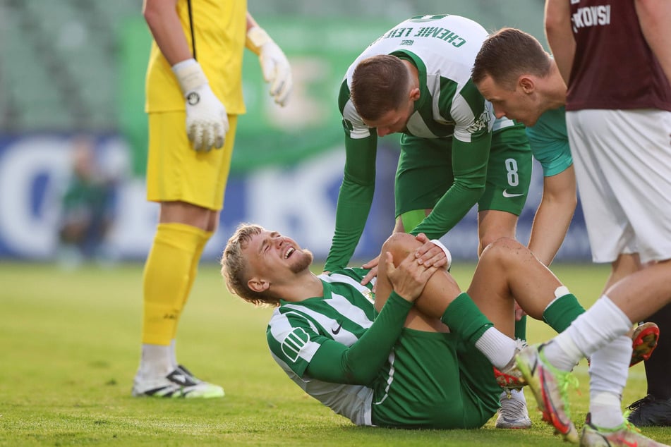 Robin Friedrich musste frühzeitig verletzt runter.