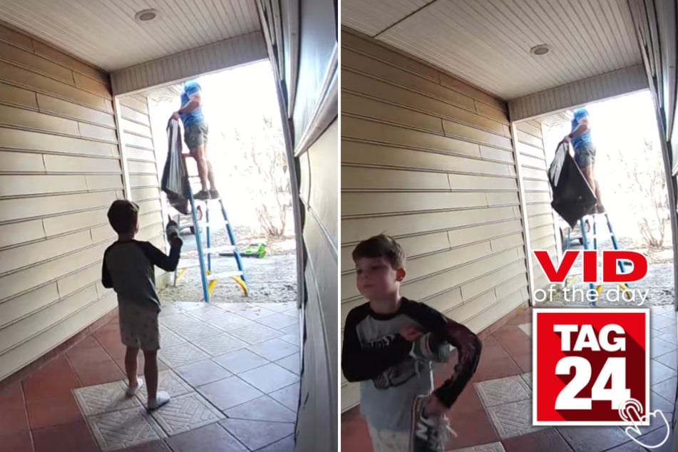 This mom used the Ring camera to say hi to her son and he absolutely lost it!