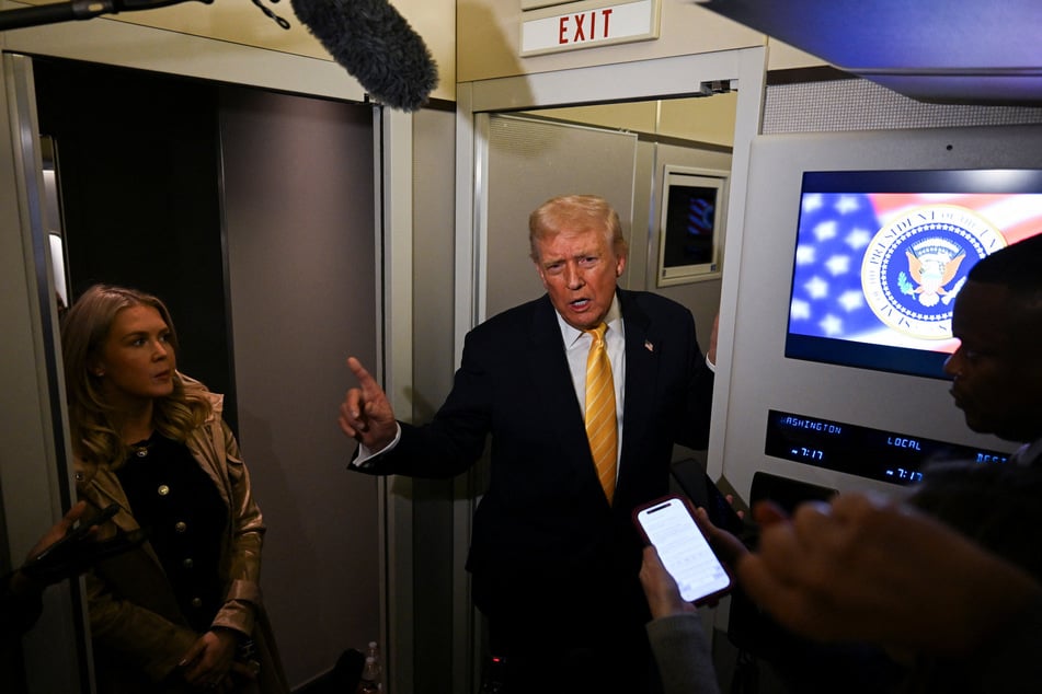 A clip of President Donald Trump insulting a Bloomberg reporter went viral as the Republican continues to face questions over the Epstein files.