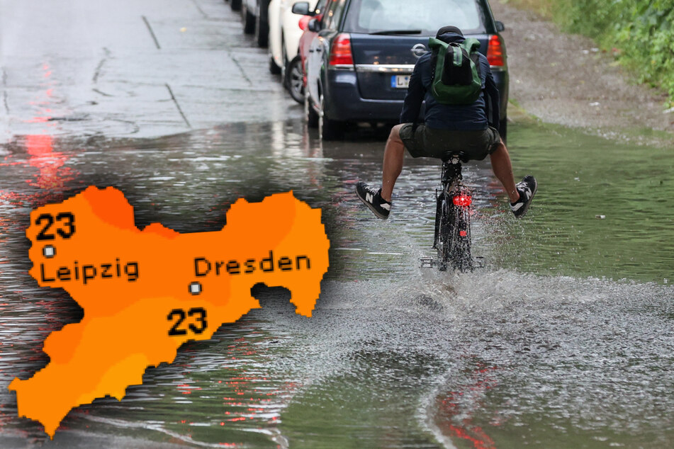 In einigen Gegenden Sachsens hat es in der vergangenen Nacht ordentlich geregnet. Und auch am Wochenende wird es voraussichtlich teilweise nass. (Archivbild)