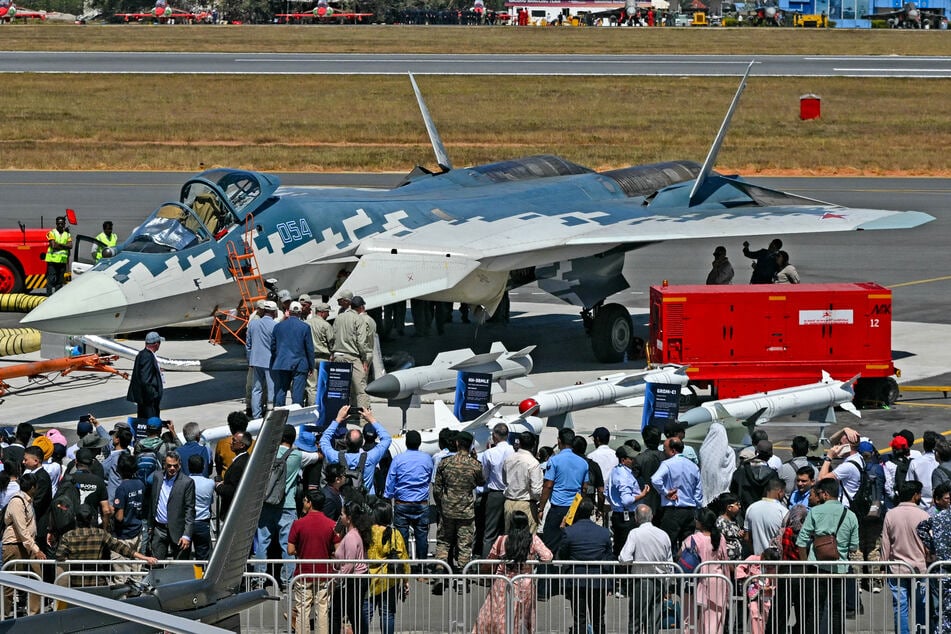 Die russische Su-57 war ein Publikumsmagnet.