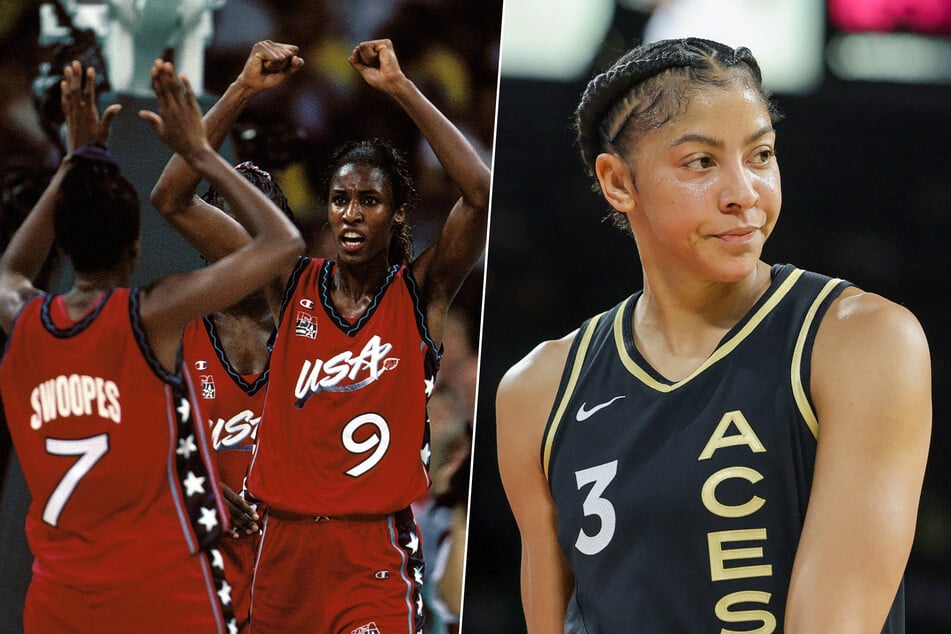 WNBA Candace Parker star (r.) and the 1996 Olympic women's team are among the 2026 Naismith Basketball Hall of Fame inductees.