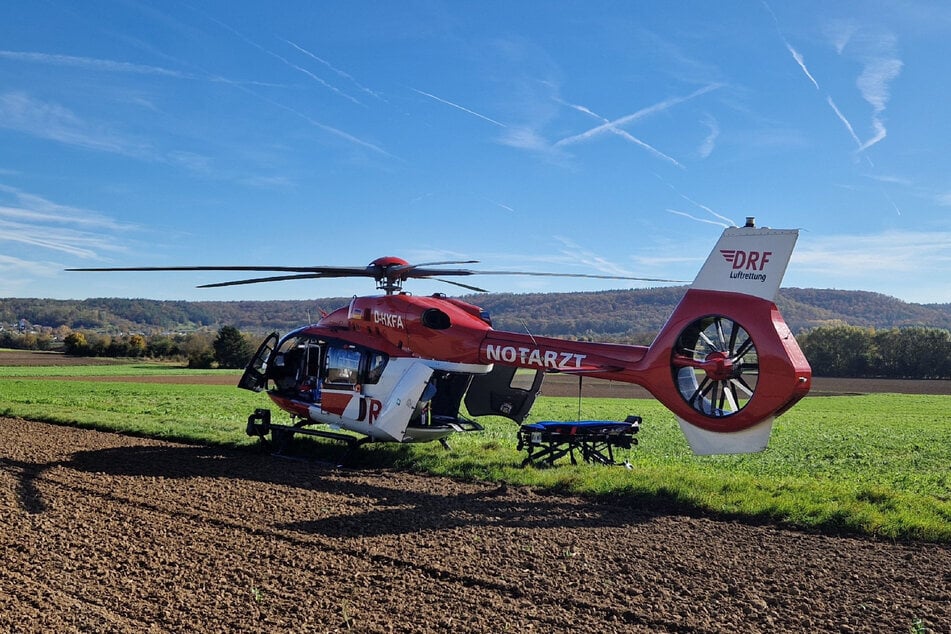 Ein Rettungshubschrauber musste ebenso zum Einsatz ausrücken.