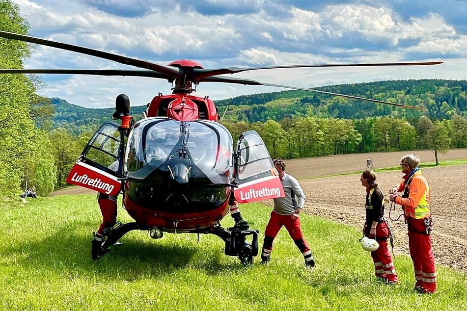 Der Rettungshubschrauber musste helfen. (Archivbild)