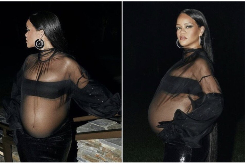 Rihanna shows that pregnancy is beautiful, and nothing to be ashamed of.