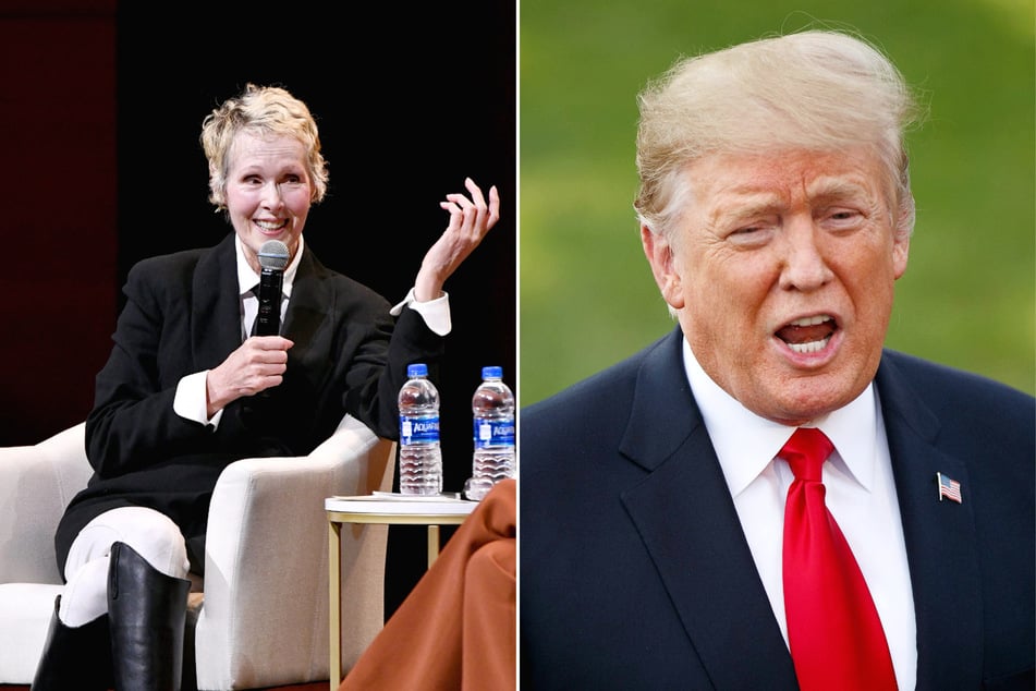 The judge for the defamation lawsuit brought by E. Jean Carroll (l) against Donald Trump has allowed the "grab 'em" Access Hollywood tape to be used during the trial.