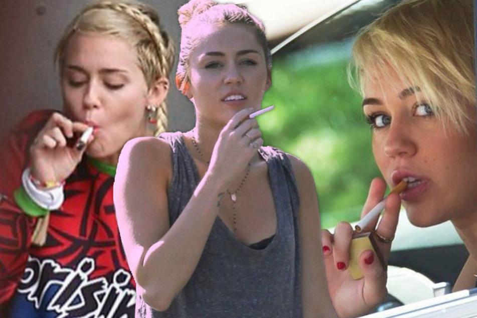 Miley Cyrus blows fans away with series of cigarette pics