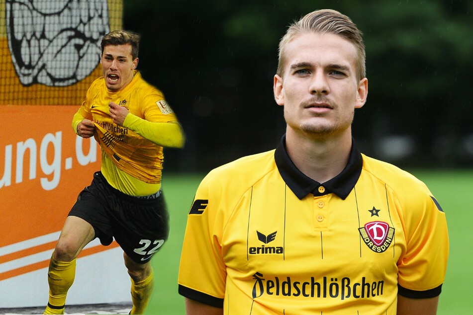 Sinan Tekerci (27, l.) und Luca Dürholtz (27.) spielten zwei Jahre gemeinsam bei Dynamo Dresden, nun befinden sie sich bereits in ihrer dritten gemeinsamen Saison bei der SV 07 Elversberg.
