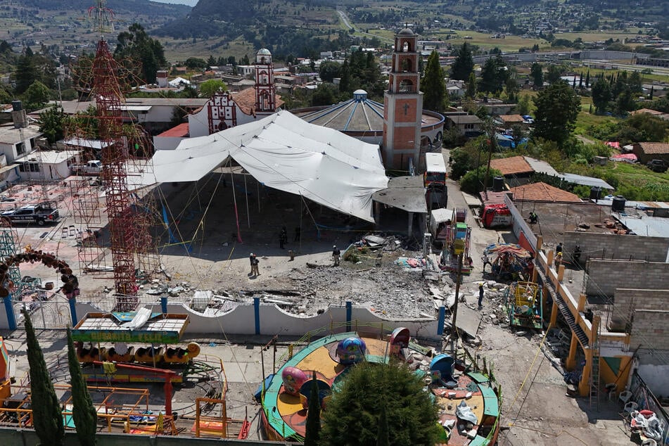 Bilder wie dieses lassen die Wucht der Explosionen nur erahnen.