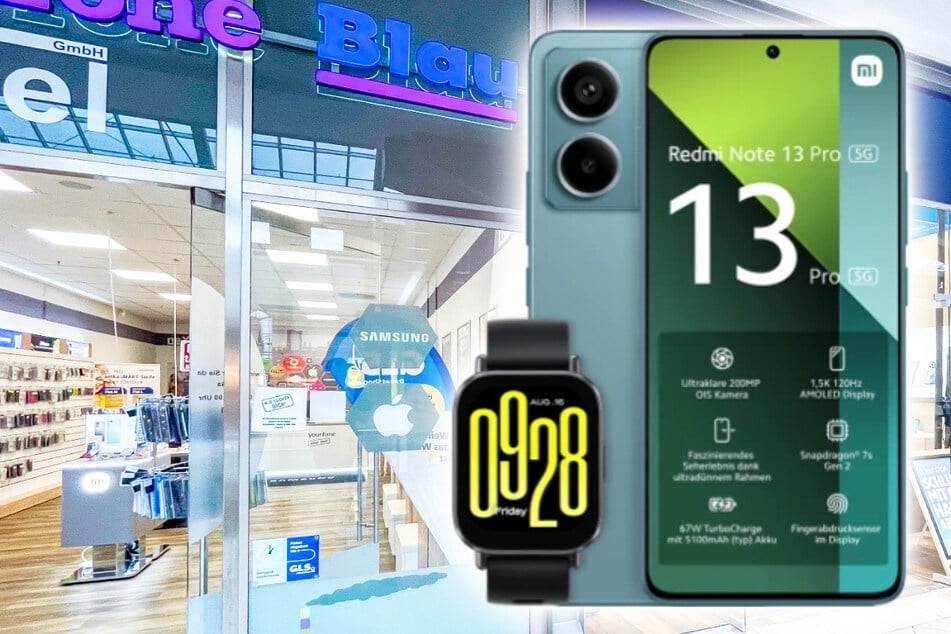 Blau hat das Xiaomi Redmi Note 13 Pro 5G mit Redmi Watch 5 Active für nur 1 Euro