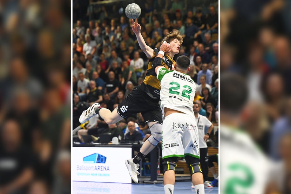 Mit einem eigenen Treffer klappte es für Timo Schwaiger (l.) noch nicht. Einen guten Eindruck hinterließ der 20-Jährige trotzdem.