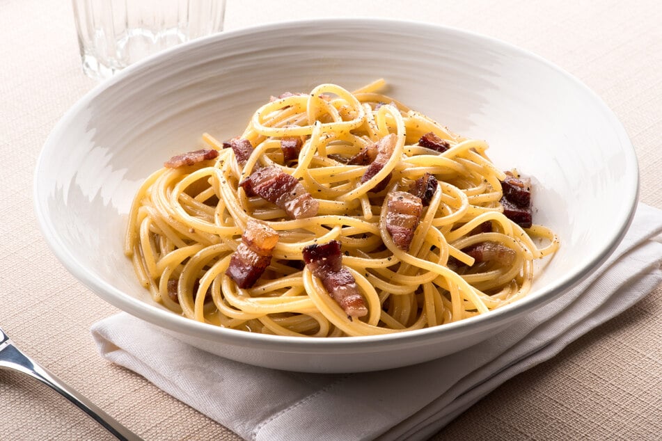 Des Kaisers Leibgericht: Spaghetti Carbonara.