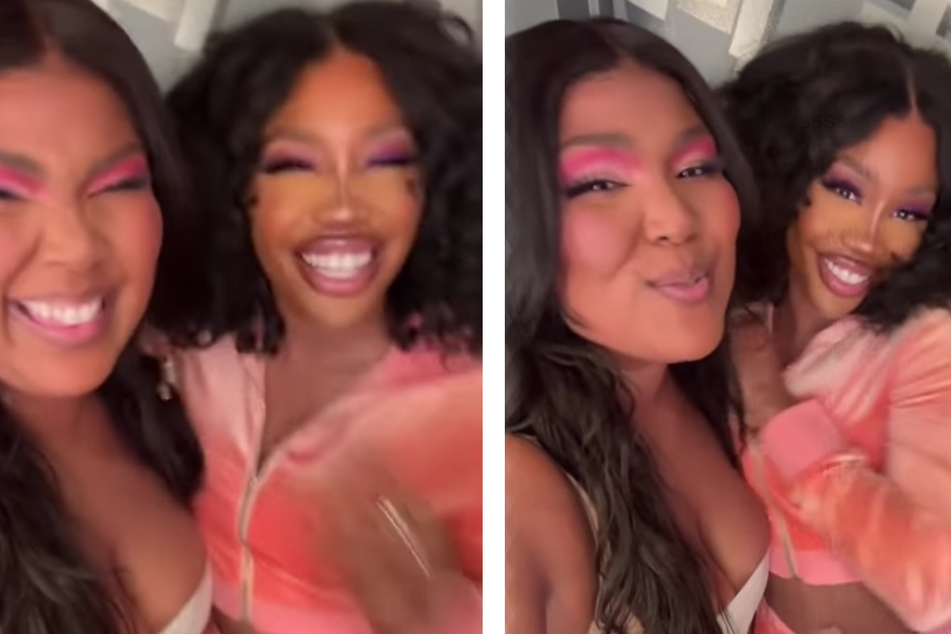 Lizzo riles up SZA fans after posting clips that tease "something special"
