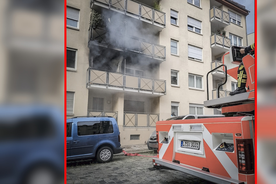 Leipzig: Gaskocher explodiert: Drei Personen bei Balkonbrand in Leipzig verletzt