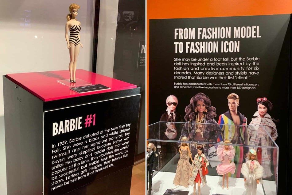 The Barbie: A Cultural Icon exhibit echoes the idea that Barbie dolls act in conversation with the fashion world, both mirroring and trend-setting in turn.