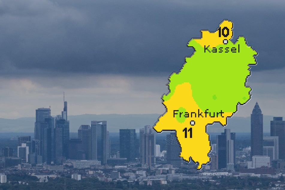 Am Mittwoch sollen die Temperaturen in Hessen laut "wetteronline.de" (Grafik) auf bis zu elf Grad steigen.