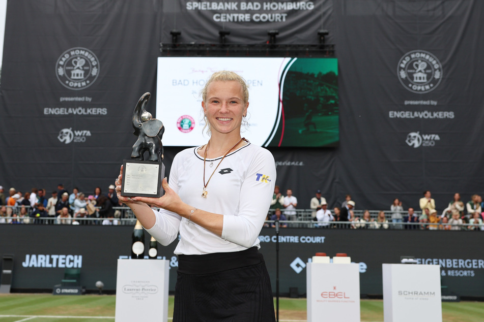 Die Tschechin Katerina Siniakova gewann das Turnier in Bad Homburg.