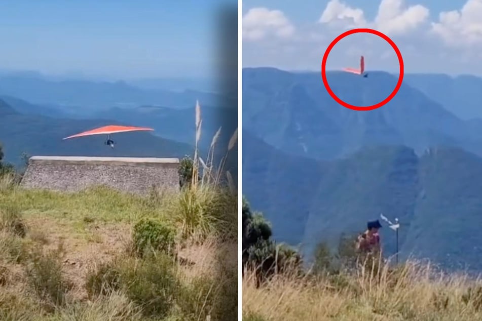 Der Hängegleiter brach im Flug auseinander. Der Pilot hatte keine Chance.