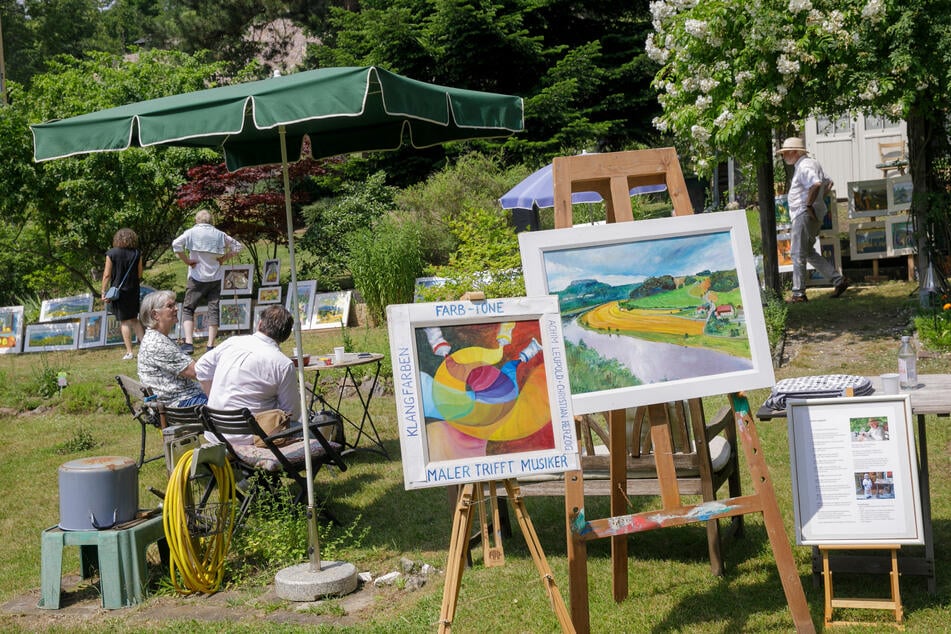 Der Garten Herzog verwandelte sich in eine grüne Galerie.