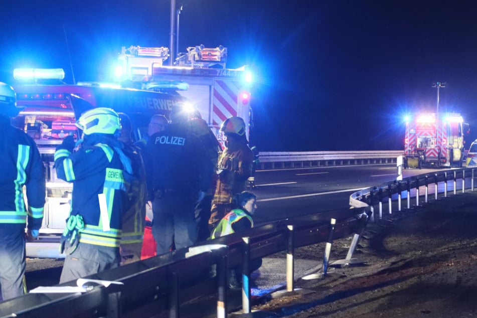 Die Autobahn blieb zeitweise gesperrt.