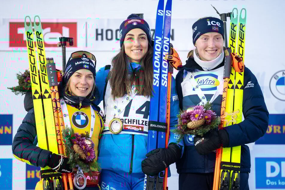 Anna Magnusson (l.) stand in dieser Saison fünfmal auf dem Podium - das war ihr in ihrer gesamten Karriere zuvor erst zweimal gelungen.
