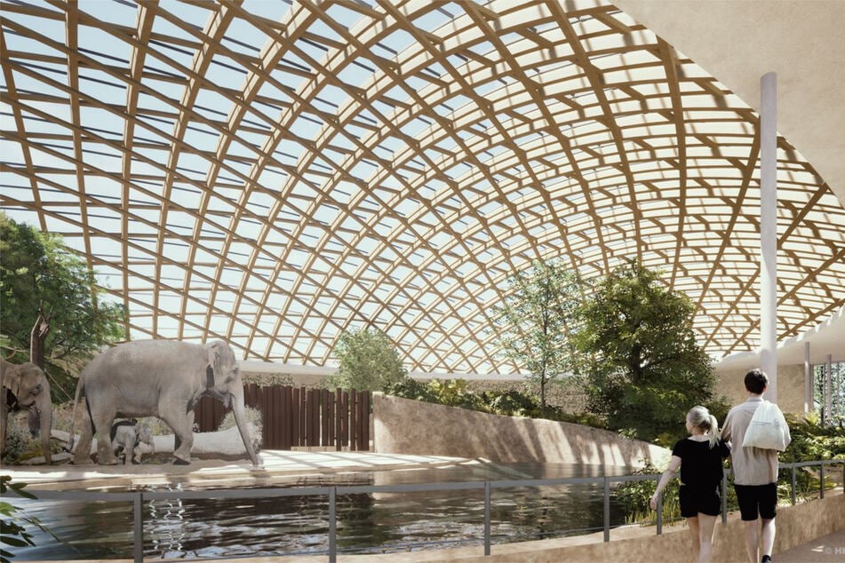 Die zuständigen Architekten legten eine erste digitale Visualisierung des Bauprojektes vor.