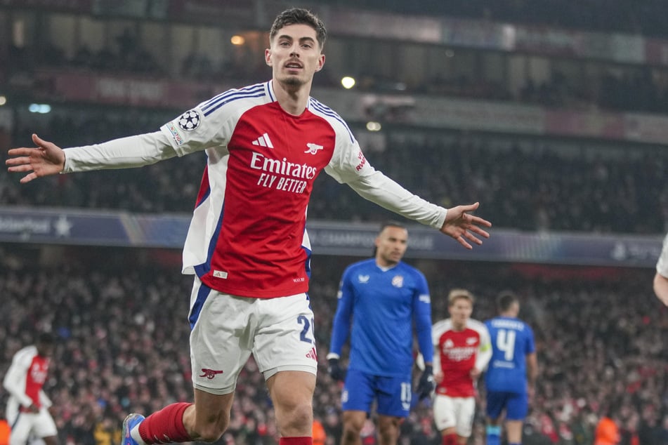 Für die Gunners aus London kommt DFB-Star Kai Havertz (25) in der aktuellen Saison auf acht Tore und zwei Vorlagen in 19 Spielen.